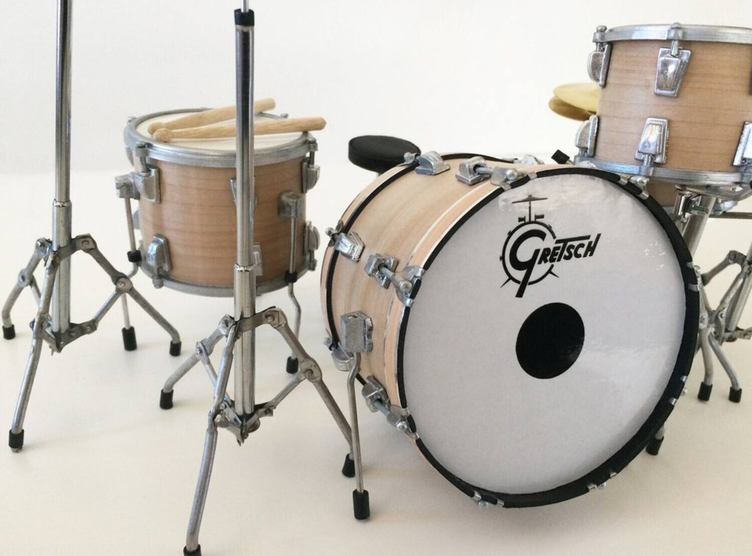 Alt View 1. Axe Heaven - Axe Heaven -Charlie Watts - Signature Mini Drum Kit Replica Collectible   - Collectibles - Multicolor.