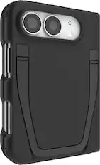 Front. ZAGG - Sedona Snap MagSafe-Compatible Case with Kickstand for Apple iPhone Duo - Black.