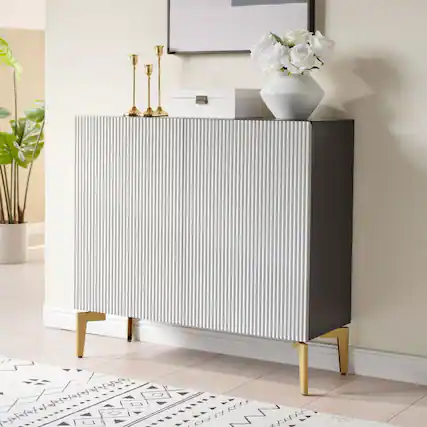 Front. Kings Brand Furniture - Kings Brand Furniture George Console Table for Entryway, Wood Sofa Table - Black.