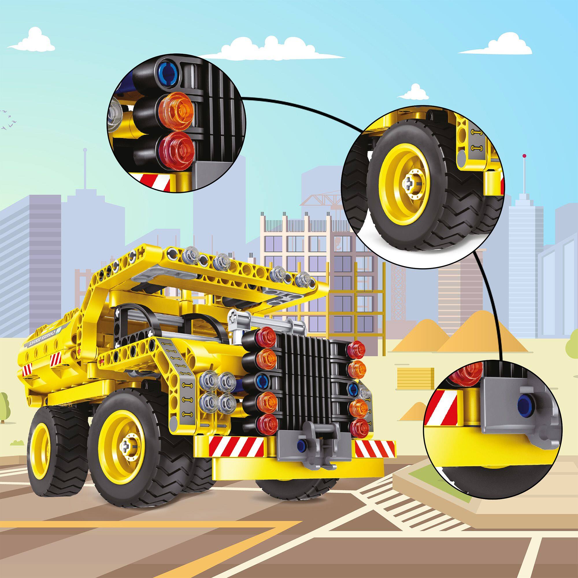 Alt View 3. Everplay - EverPlay  2-in-1 Flying Propeller Airplane & Dump Truck STEM Kids Science Kit Children Ages 8+.