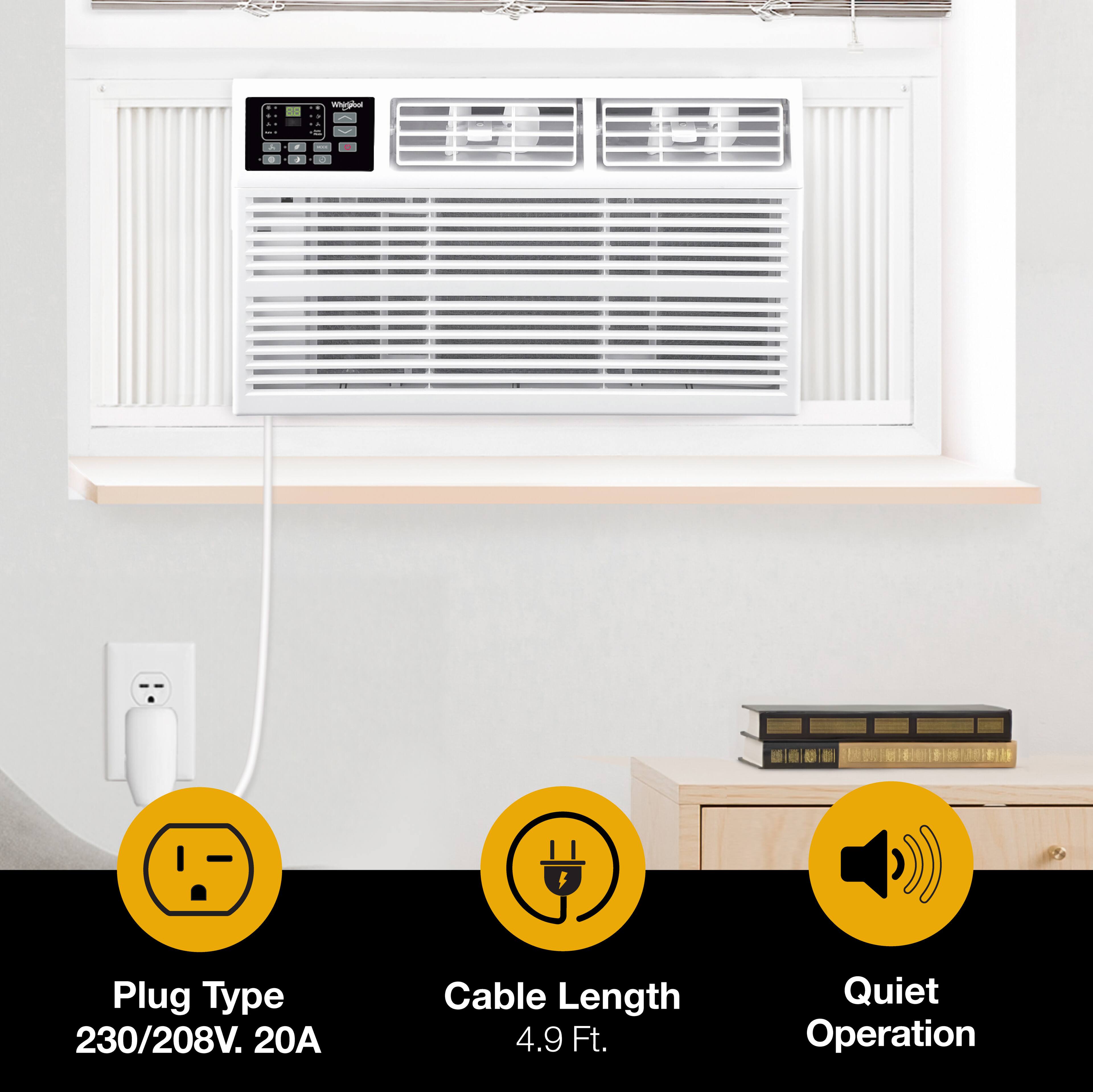 Plug Type: 230/208V, 20A  
Cable Length: 4.9 Ft.  
Quiet Operation