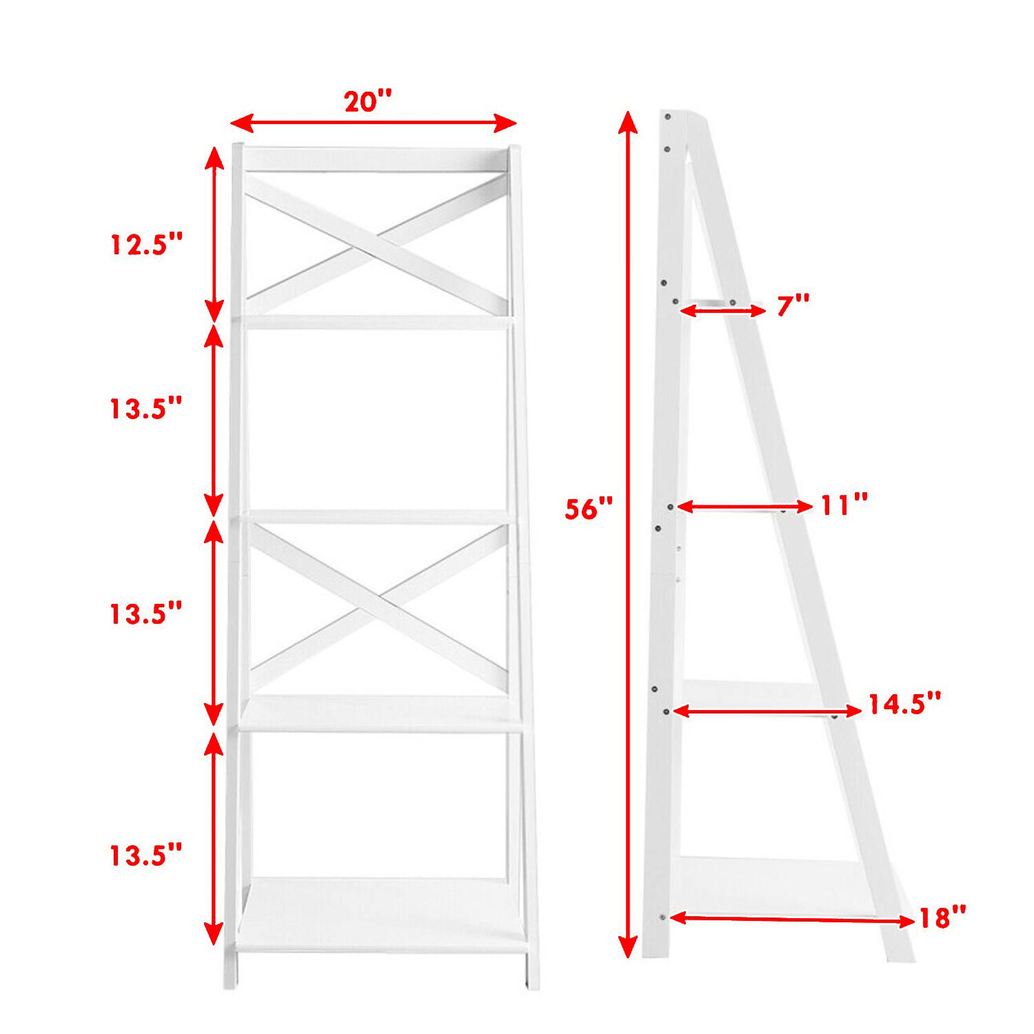 20" 12.5" 7" 13.5" 56" 11" 13.5" 14.5" 13.5" 18"
