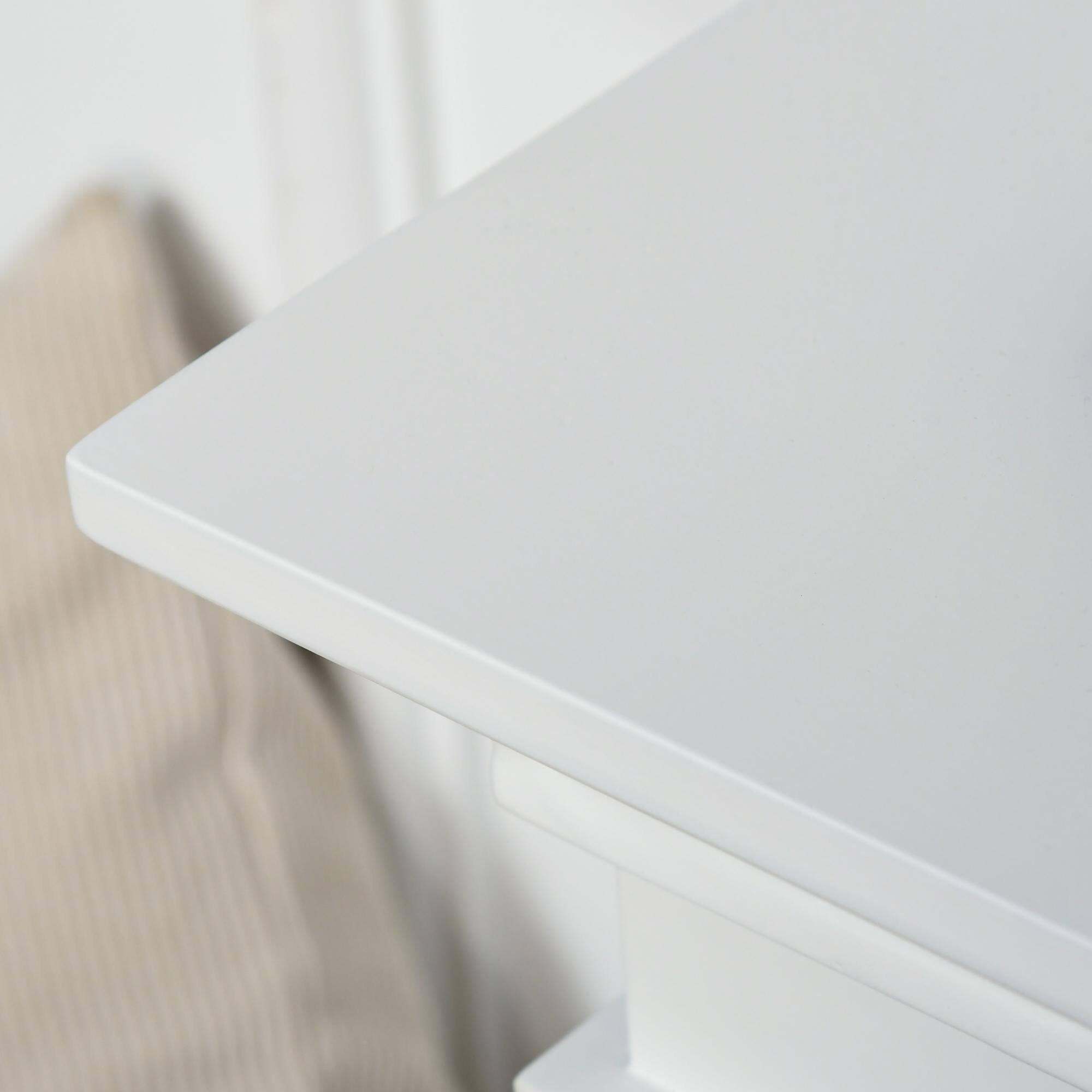 Angle. Resenkos - 31.5" Electric Fireplace with Mantel, 1400W Freestanding Fireplace Heater with Remote Control, White - White.