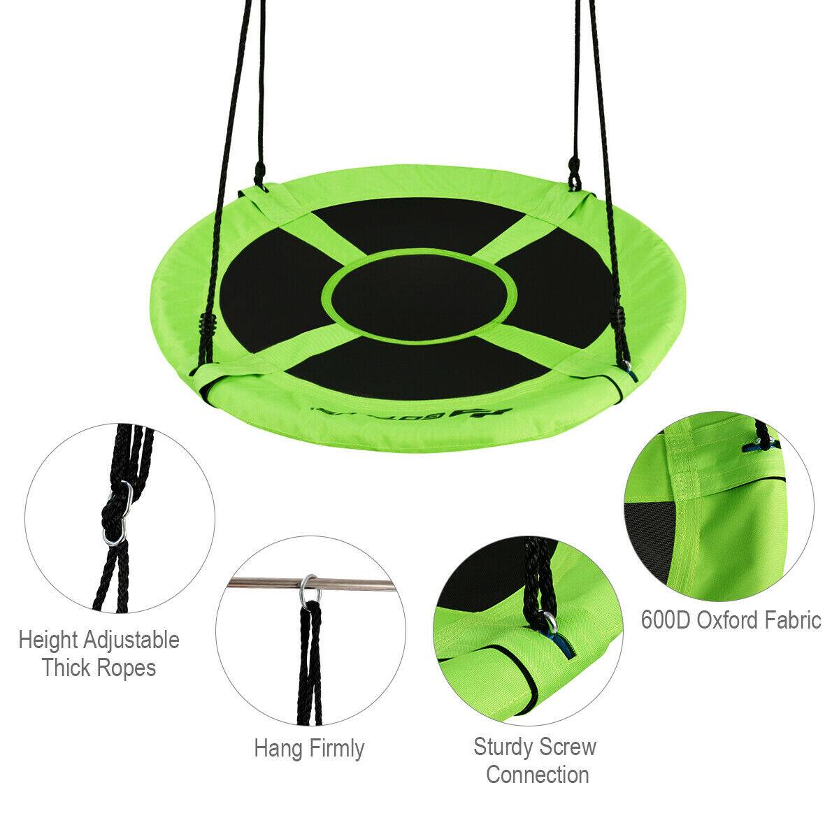 - Height Adjustable Thick Ropes
- Hang Firmly
- 600D Oxford Fabric
- Sturdy Screw Connection