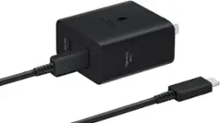 Samsung - 50W Duo Power Adapter - Black - Front_Zoom