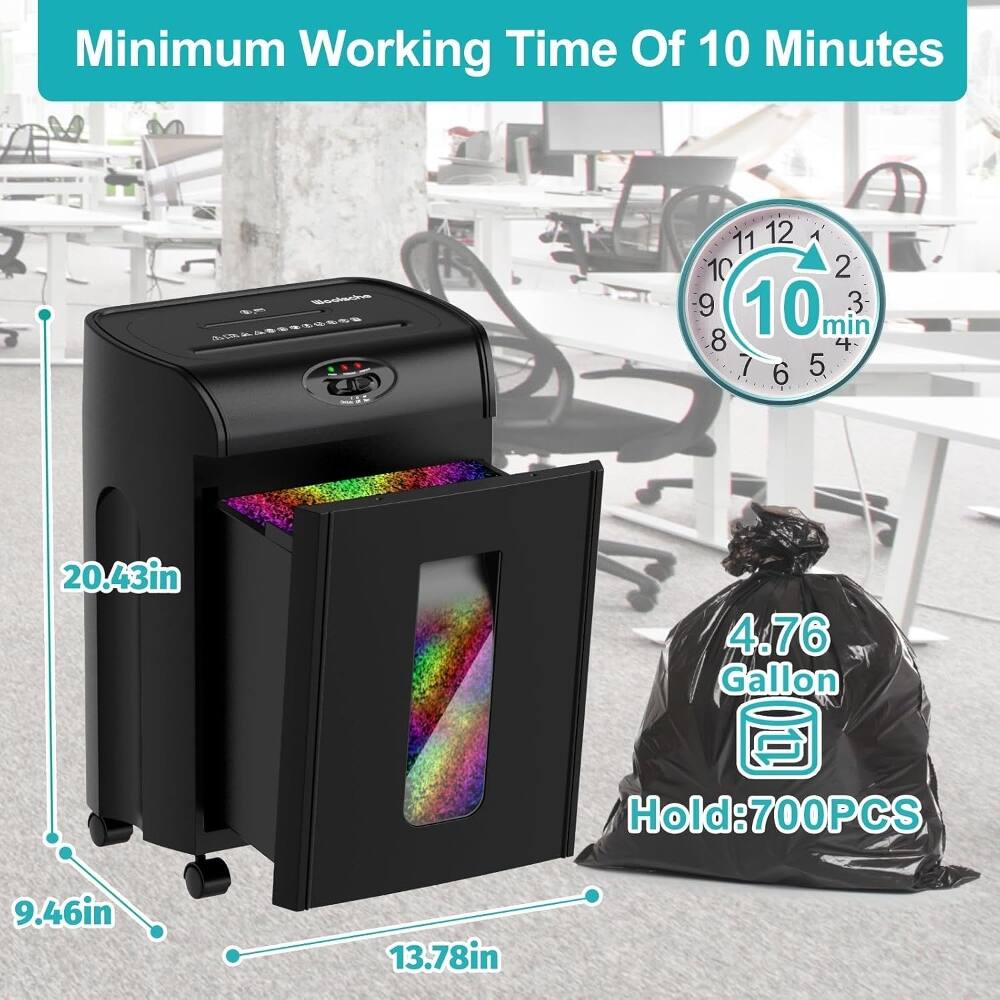 Minimum Working Time Of 10 Minutes

- 10 min
- 20.43in
- 4.76 Gallon
- Hold: 700PCS
- 9.46in
- 13.78in