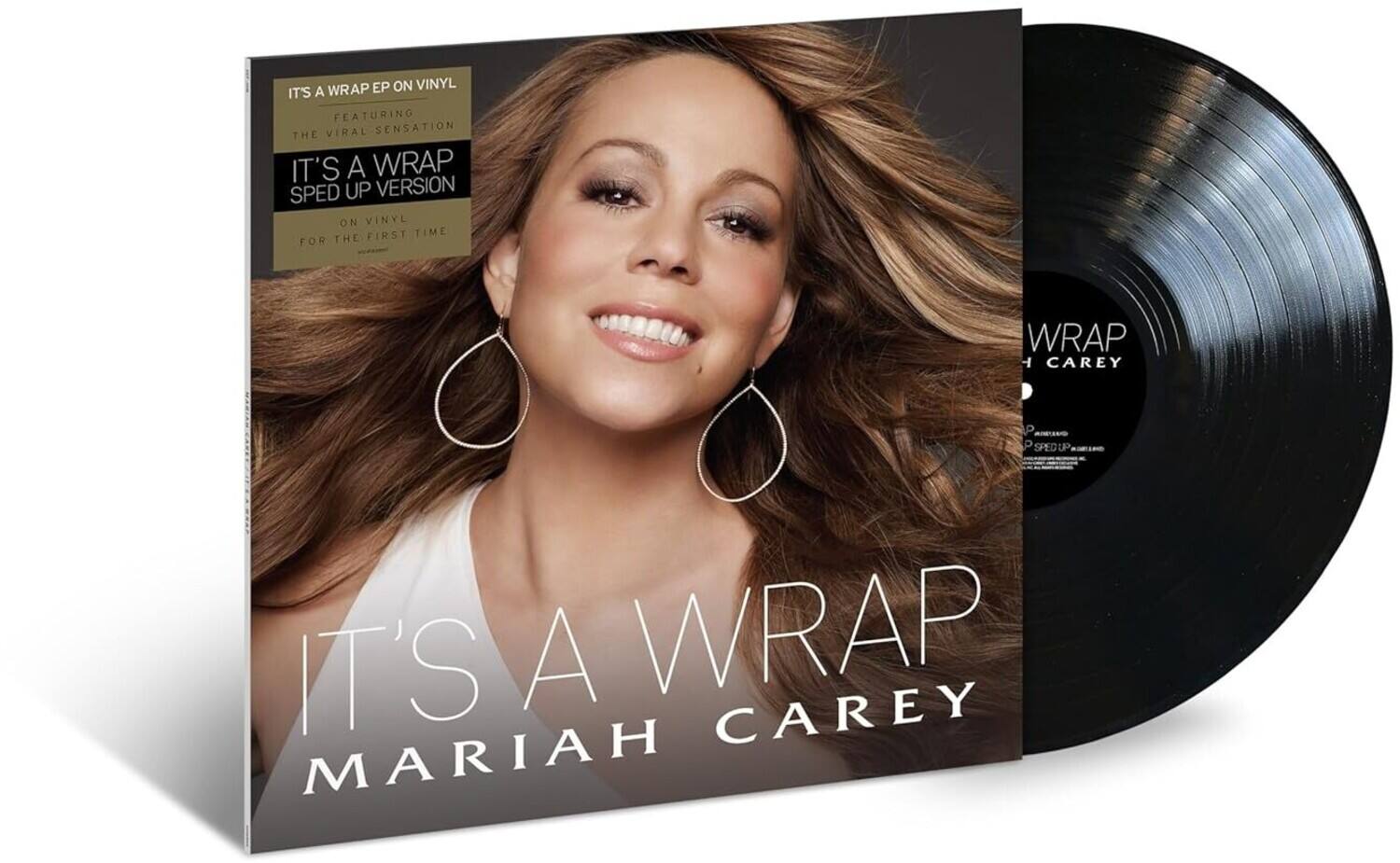 IT'S A WRAP EP ON VINYL  
FEATURING THE VIRAL SENSATION  
IT'S A WRAP SPED UP VERSION  
ON VINYL FOR THE FIRST TIME  

IT'S A WRAP  
MARIAH CAREY  

WRAP  
MARIAH CAREY