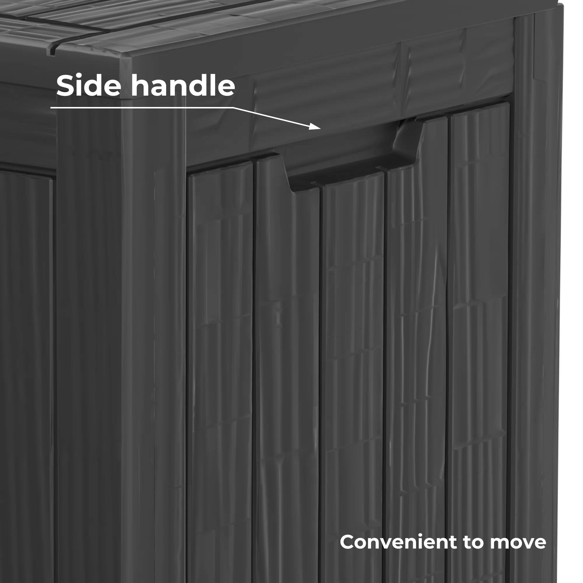 Side handle  
Convenient to move
