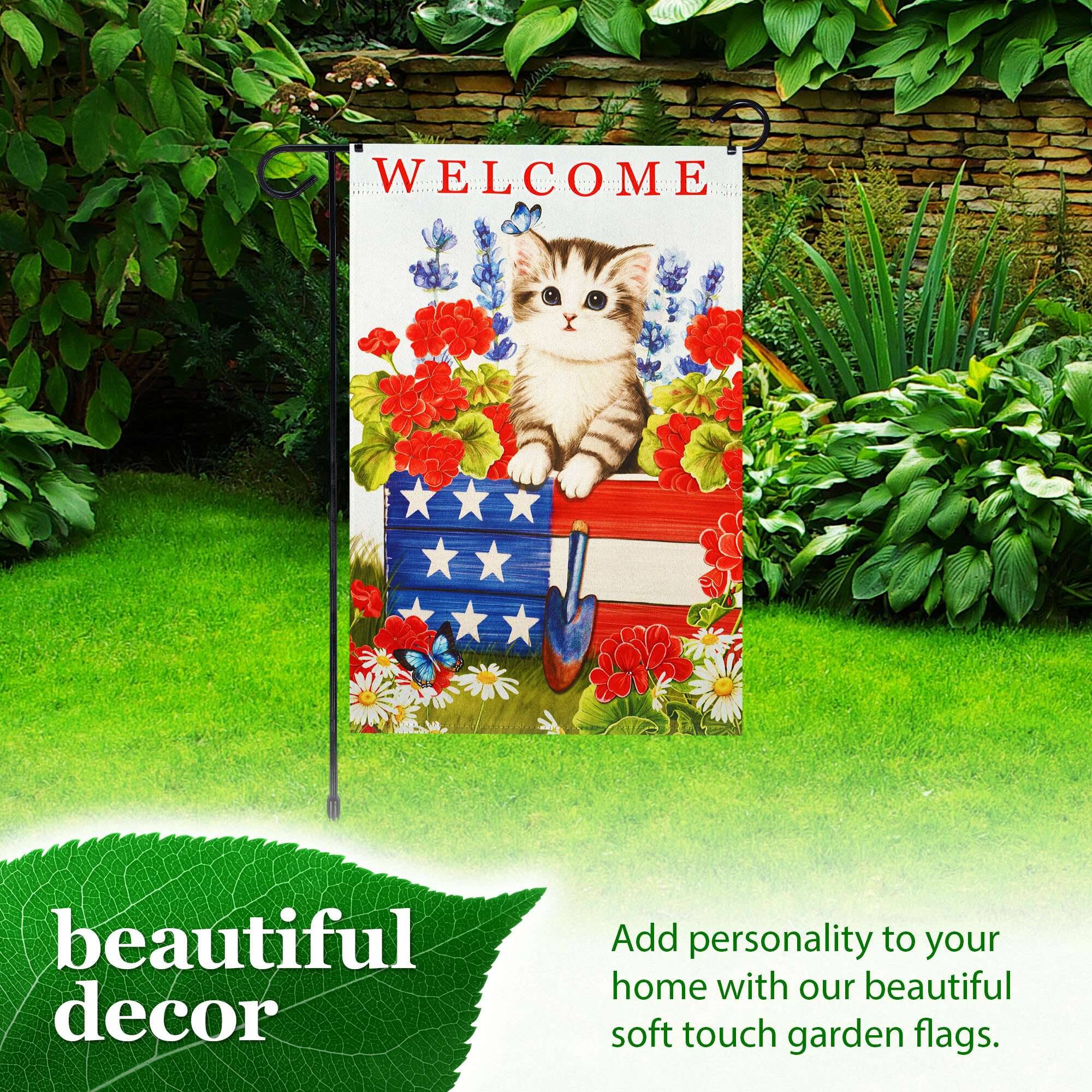WELCOME beautiful decor

Add personality to your home with our beautiful soft touch garden flags.