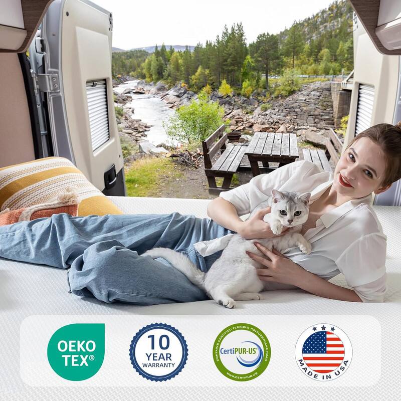 TEX 10 YEAR WARRANTY CERTIFIED FLEXIBLE POLYURETHANE CONTAINS CertiPUR-US MADE IN USA WWW.CERTIPUR.US