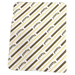 Logo Brands - Pittsburgh Pirates 50" x 60" Classic Vertical Stripe Fleece Throw Blanket - Multicolor
