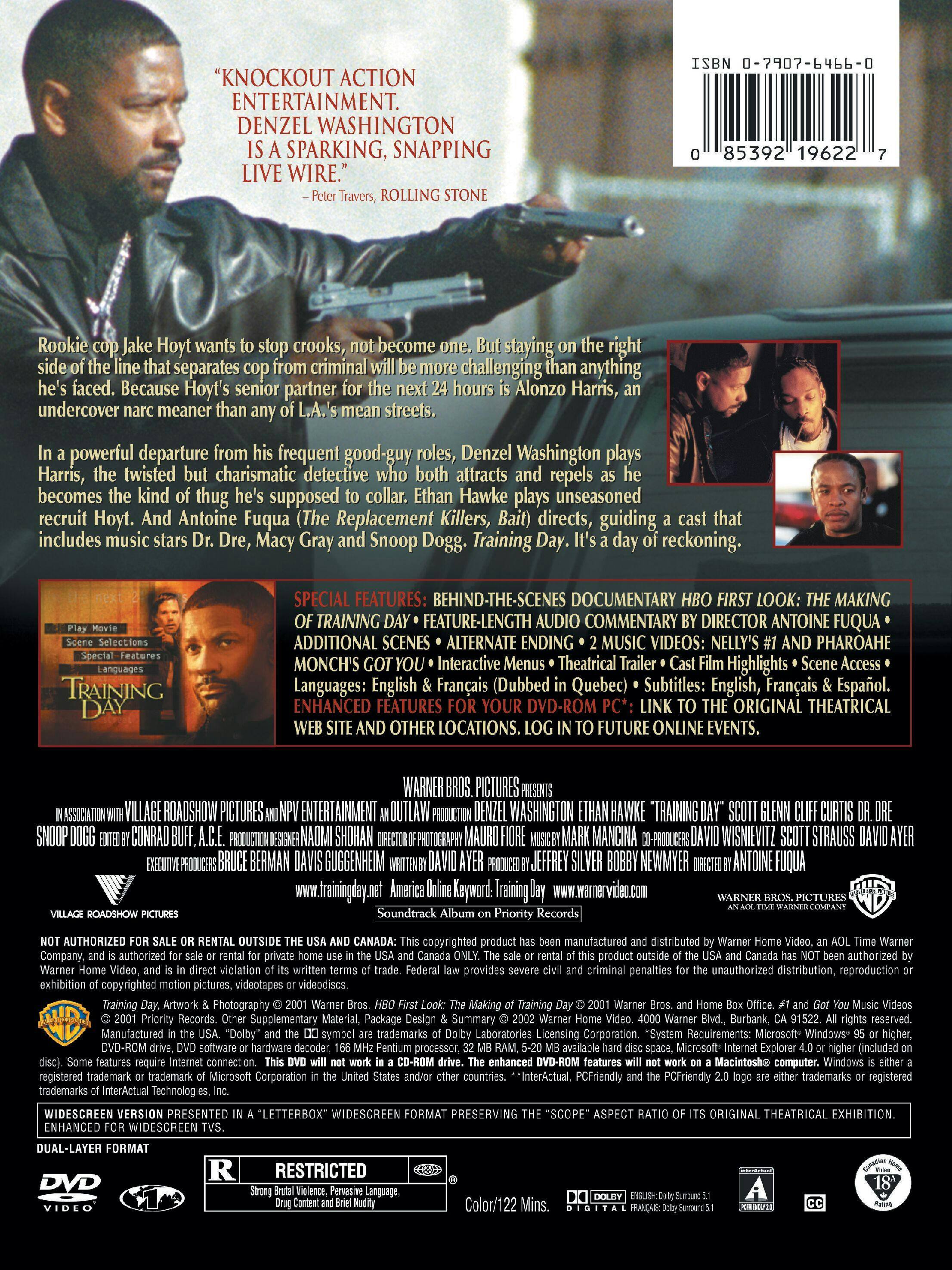 Angle. Training Day (DVD Widescreen) [DVD].