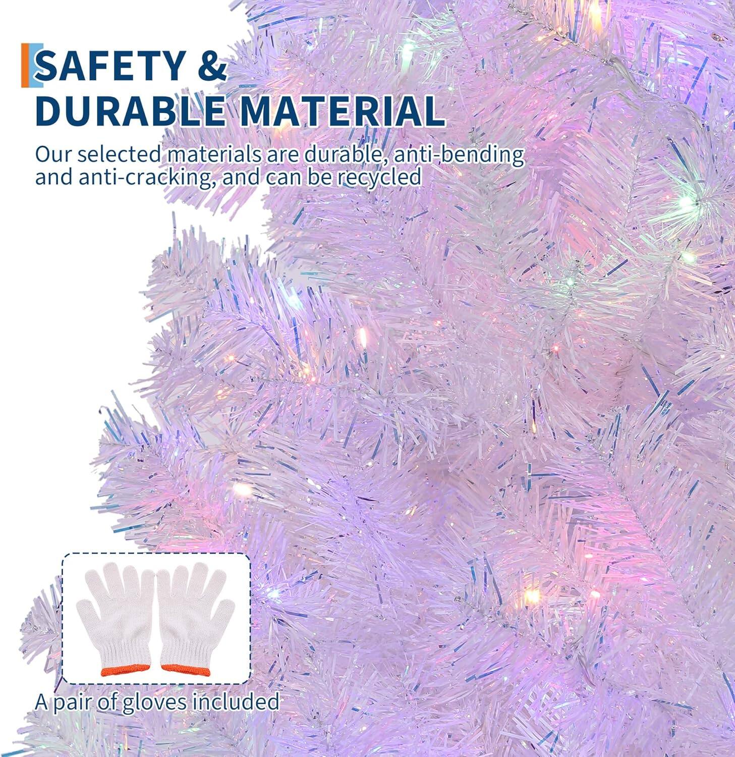 **SAFETY & DURABLE MATERIAL**

Our selected materials are durable, anti-bending, and anti-cracking, and can be recycled.

A pair of gloves included