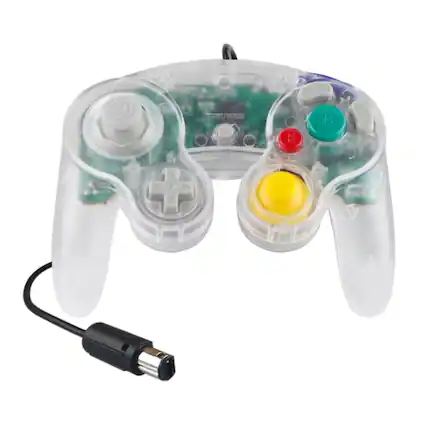 Front. Kitcheniva - Wired NGC Controller Gamepad For Nintendo GameCube GC Wii U Console Clear - Clear.
