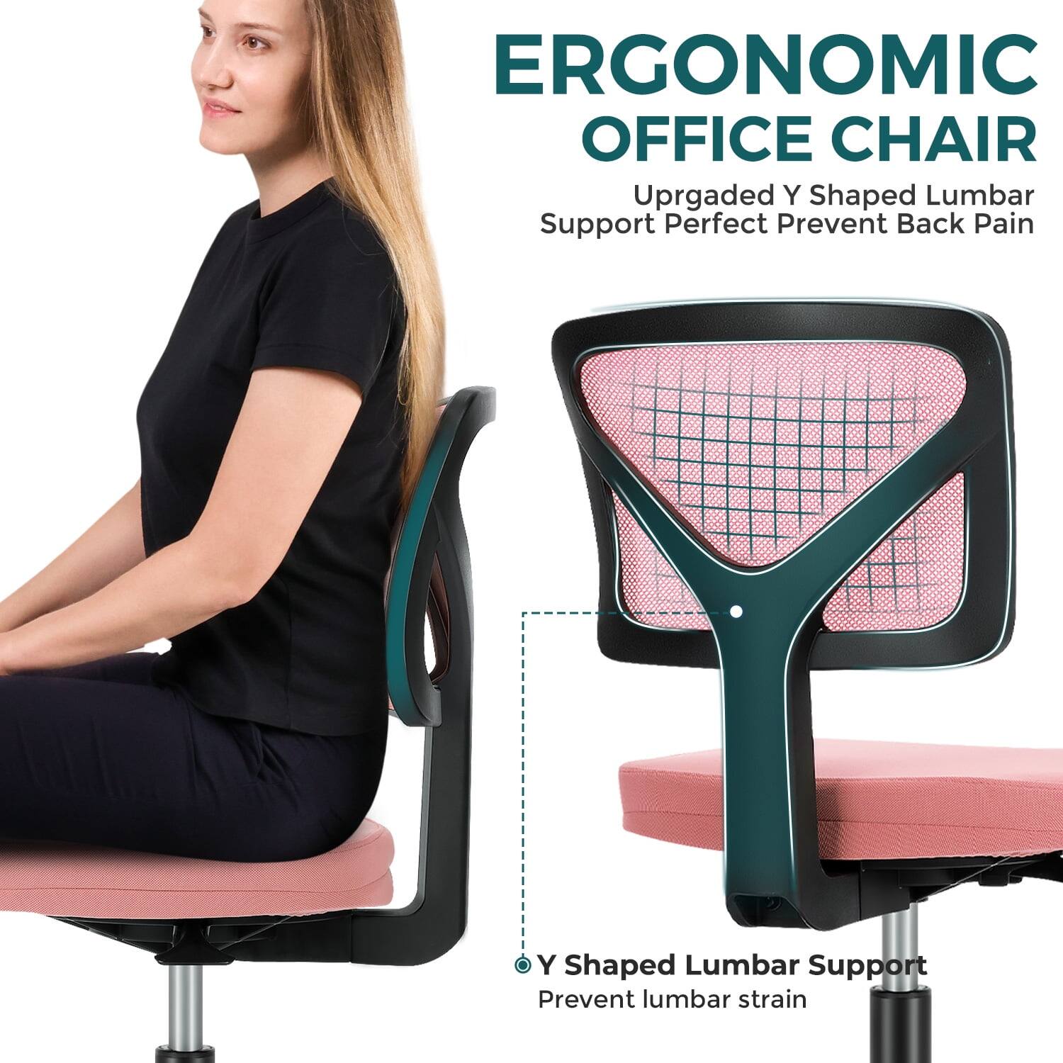 ERGONOMIC OFFICE CHAIR

Upgraded Y Shaped Lumbar Support Perfect Prevent Back Pain

Y Shaped Lumbar Support Prevent lumbar strain