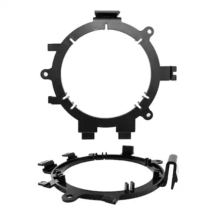 Front. Enrock - Enrock 5.25" or 6.5" Speaker Mounting Bracket Adaptor fits select 1995-2009 GM Vehicles (Pair) - Black.