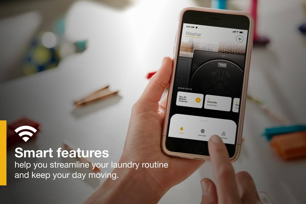 Smart features help you streamline your laundry routine and keep your day moving.