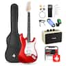 Donner music - Donner DST-100 Electric Guitar with Amplifier,Bag,Capo,Strap,String,Tuner,Cable and Pick - Sonic Red