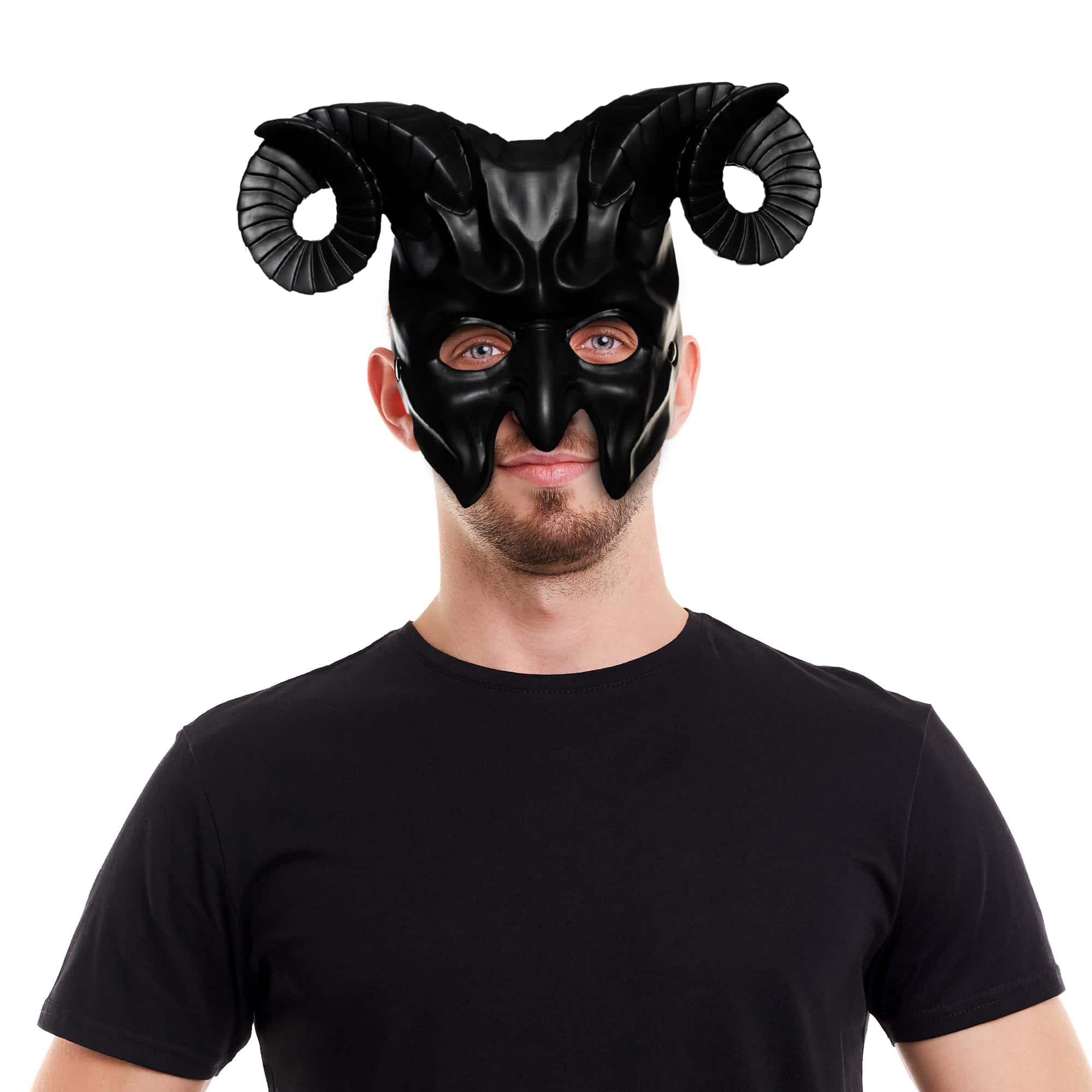 Underwraps - Devil Foam Adult Costume Half Mask - Black