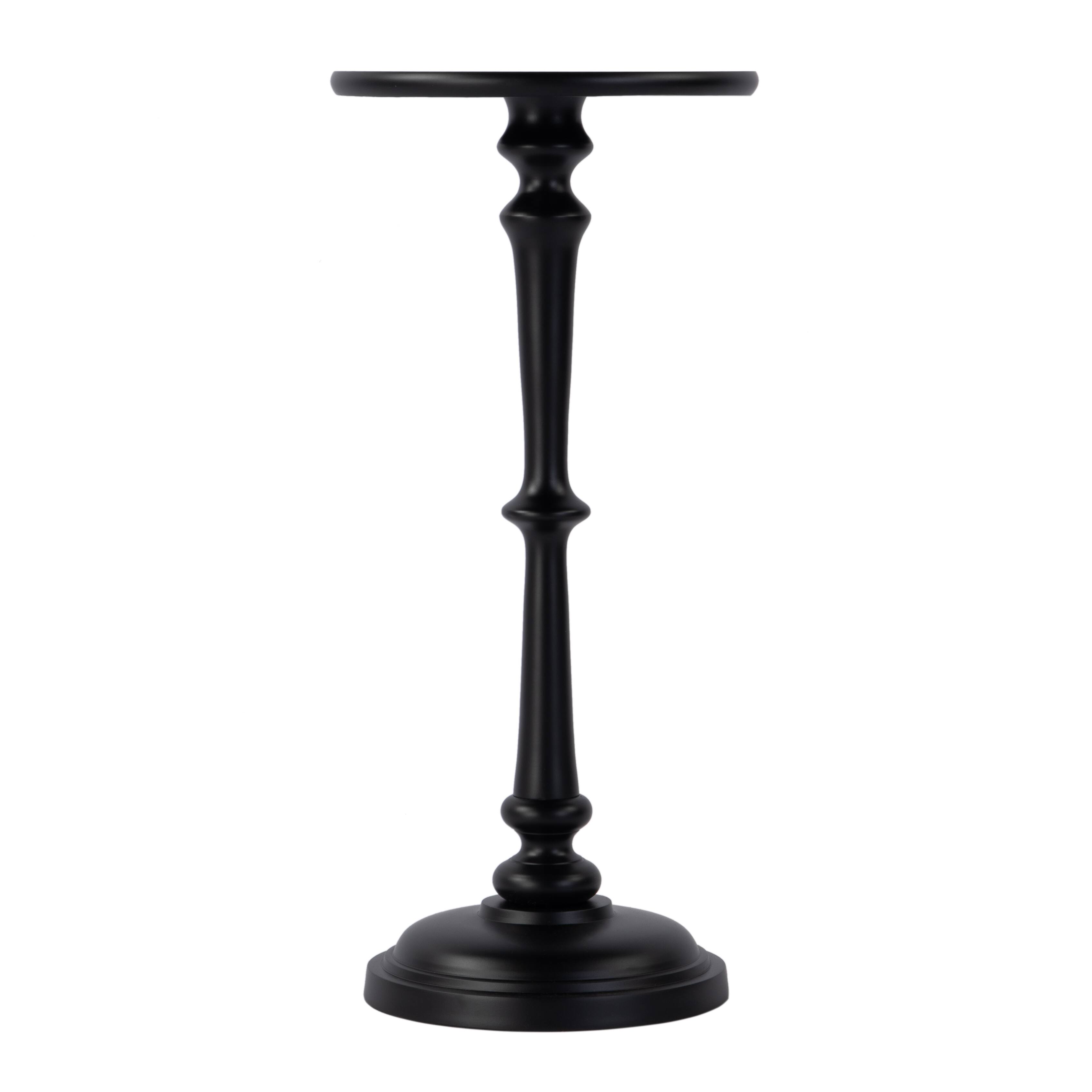 Alt View 1. Butler Specialty - Alisa 10 in. W Round All Metal Pedestal Base End Table - Bronze.
