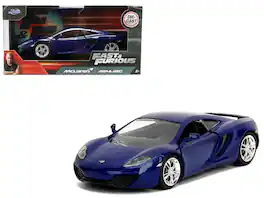 McLaren MP4.12C Blue Metallic "Furious 7" (2015) Movie "Fast & Furious" Series 1/32 Diecast Model Car by Jada