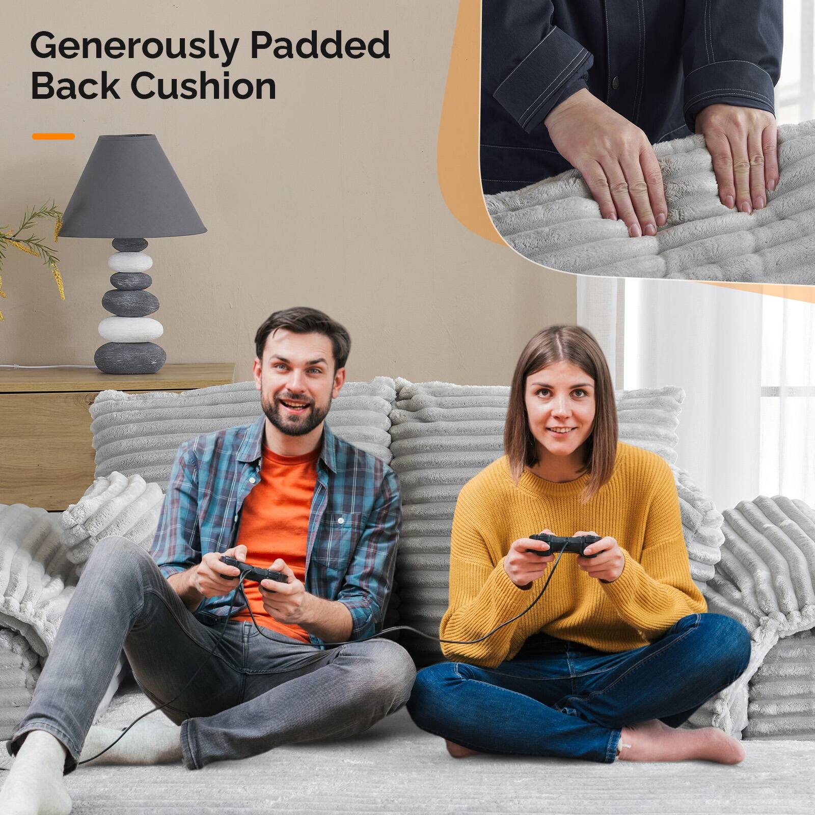 Generously Padded Back Cushion