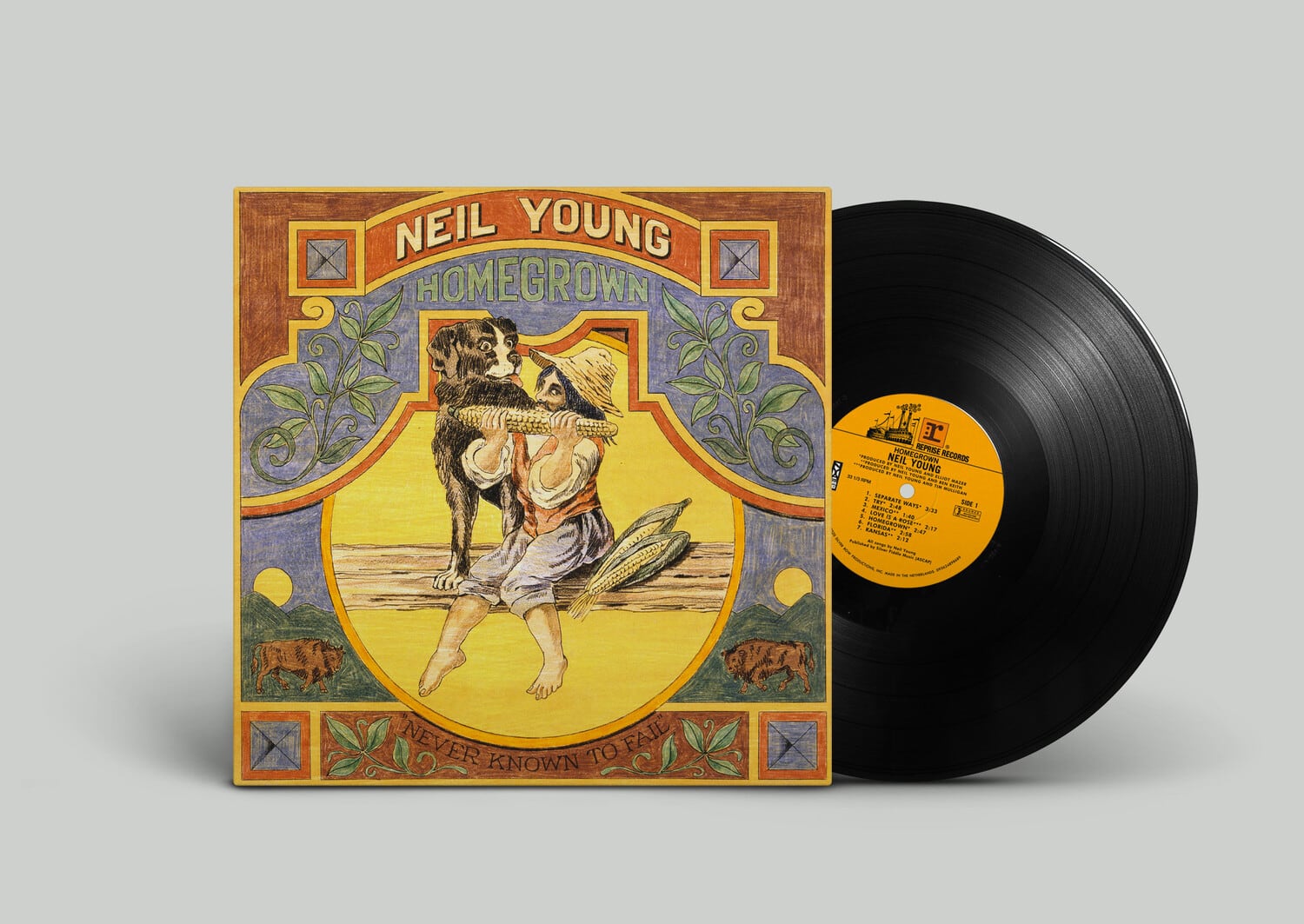 NEIL YOUNG  
HOMEGROWN  

NEIL HOMEGROWN RECORDS  

NEVER KNOWN TO FAIL  

NEIL YOUNG  
HOMEGROWN RECORDS  

SIDE 1  
1. SEAMAN'S TAPES  
2. LONELY BOY  
3. HOMEGROWN  
4. 211  

SIDE 2  
1. NEVER KNOWN TO FAIL  
2. SCOTTY'S BOY  
3. ORESROWA  
4. FLARRA  
5. ha  
6. 1.2  
7. ORESROWA  
8. ha  
9. 1.2  
10. ha  
11. 1.2  
12. ha  
13. 1.2  
14. ha  
15. 1.2  
16. ha  
17. 1.2  
18. ha  
19. 1.2  
20. ha  
21. 1.2  
22. ha  
23. 1.2  
24. ha  
25. 1.2  
26. ha  
27. 1.2  
