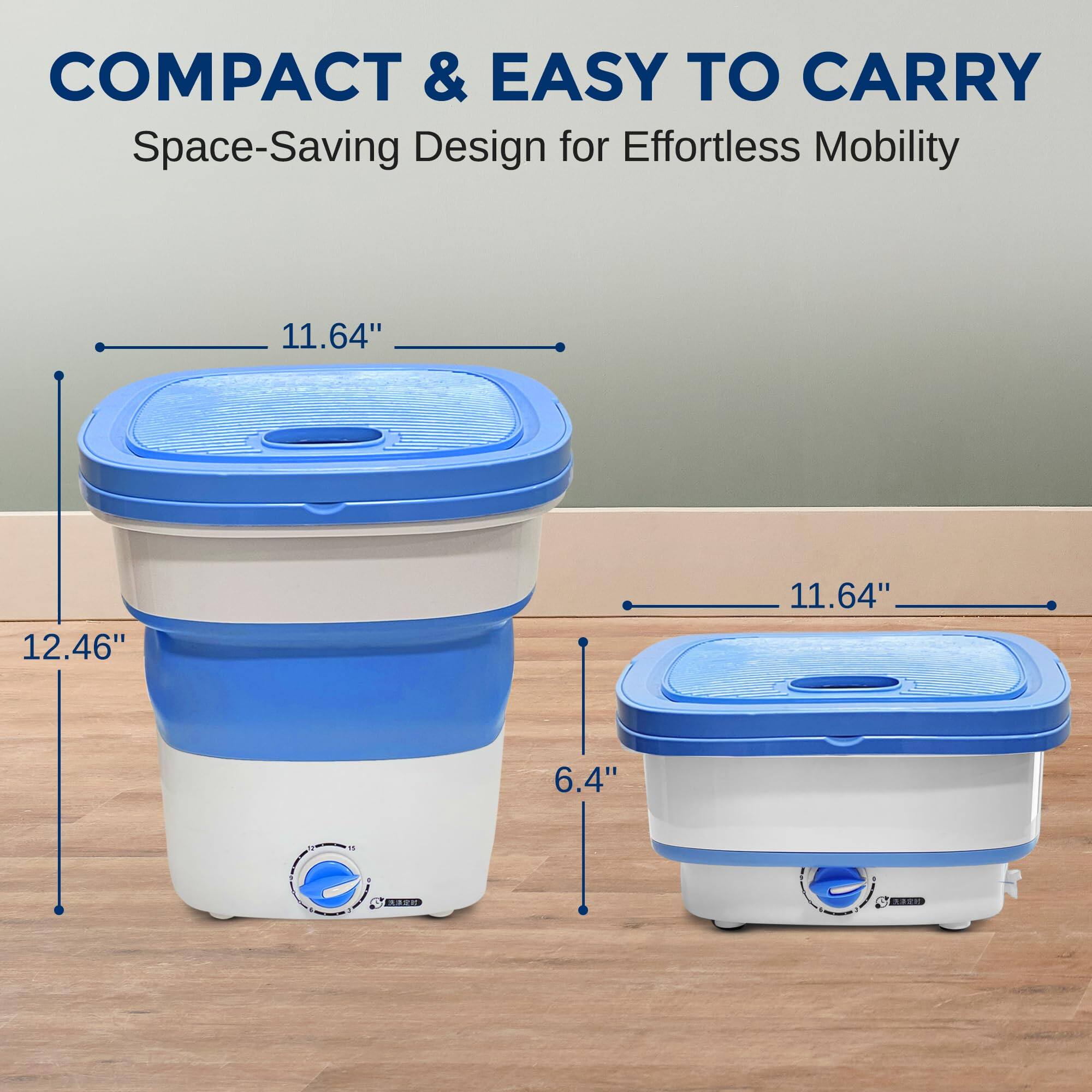 COMPACT & EASY TO CARRY  
Space-Saving Design for Effortless Mobility  

11.64"  
12.46"  
11.64"  
6.4"