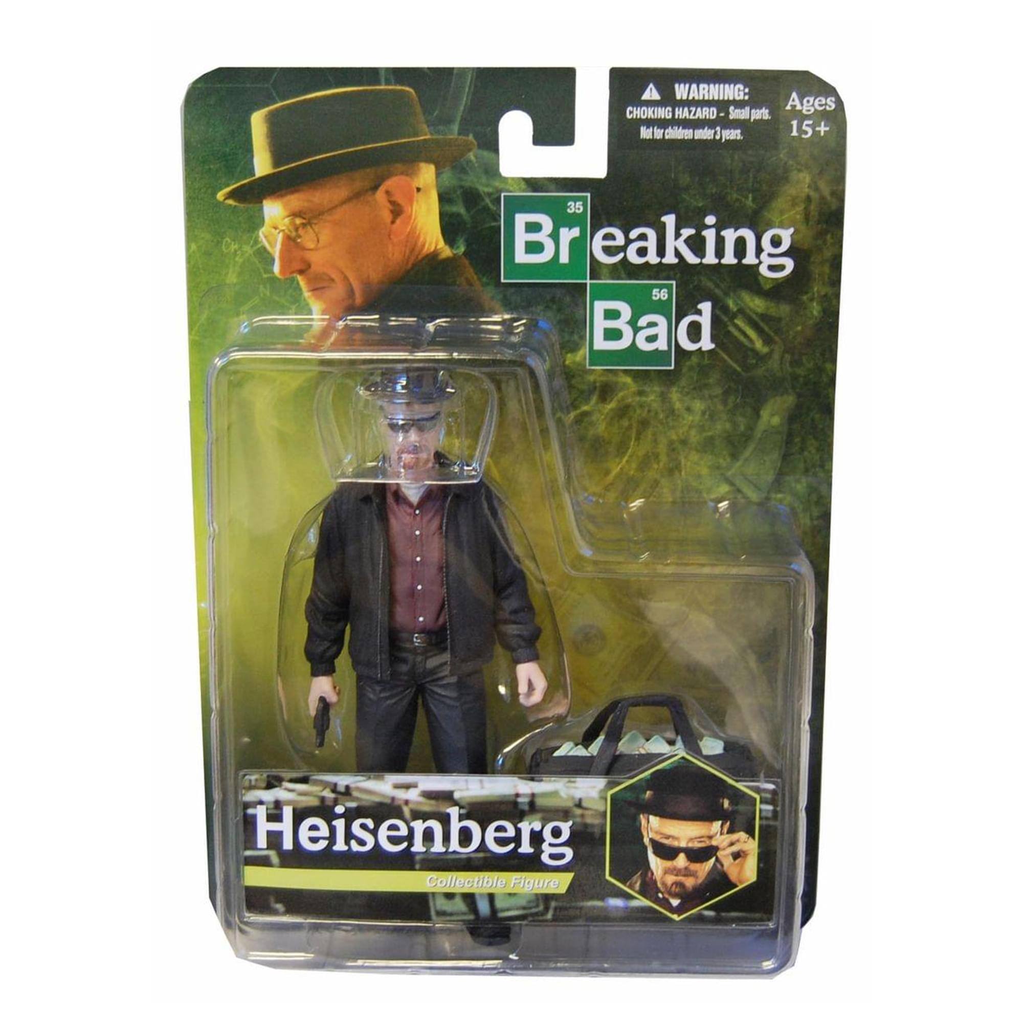 WARNING: CHOKING HAZARD - Small parts. Not for children under 3 years. Ages 15+  
Breaking Bad  
Heisenberg Collectible Figure