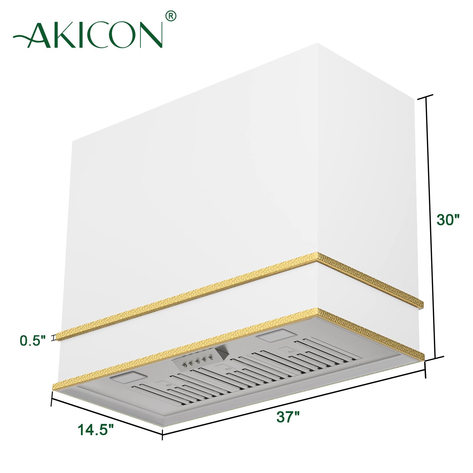 AKICON 30" x 37" x 14.5" 0.5"