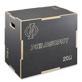 Philosophy Gym - 3 in 1 Non-Slip Plyo Box - Jump Plyometric Box for Training - Gray