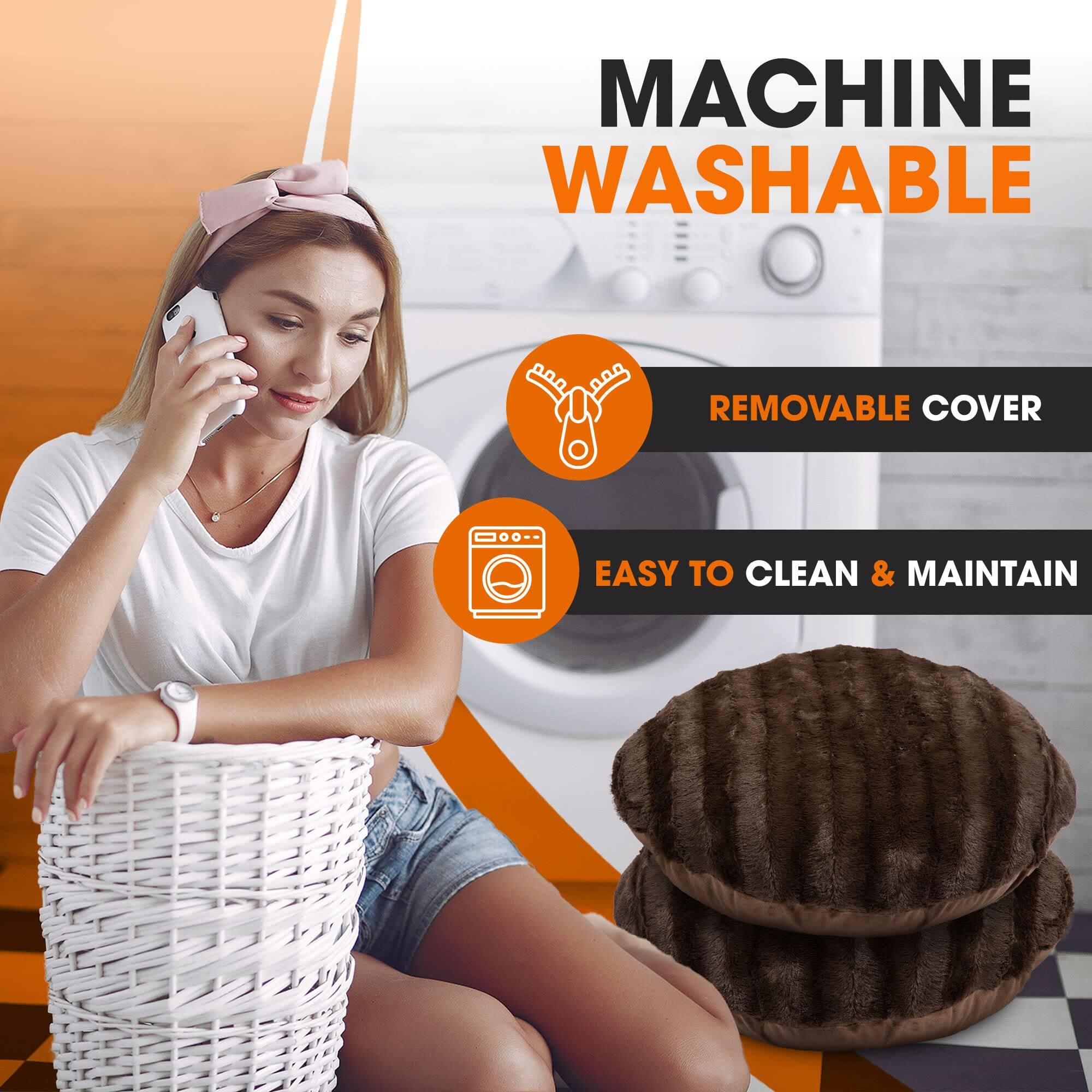 MACHINE WASHABLE  
REMOVABLE COVER  
EASY TO CLEAN & MAINTAIN