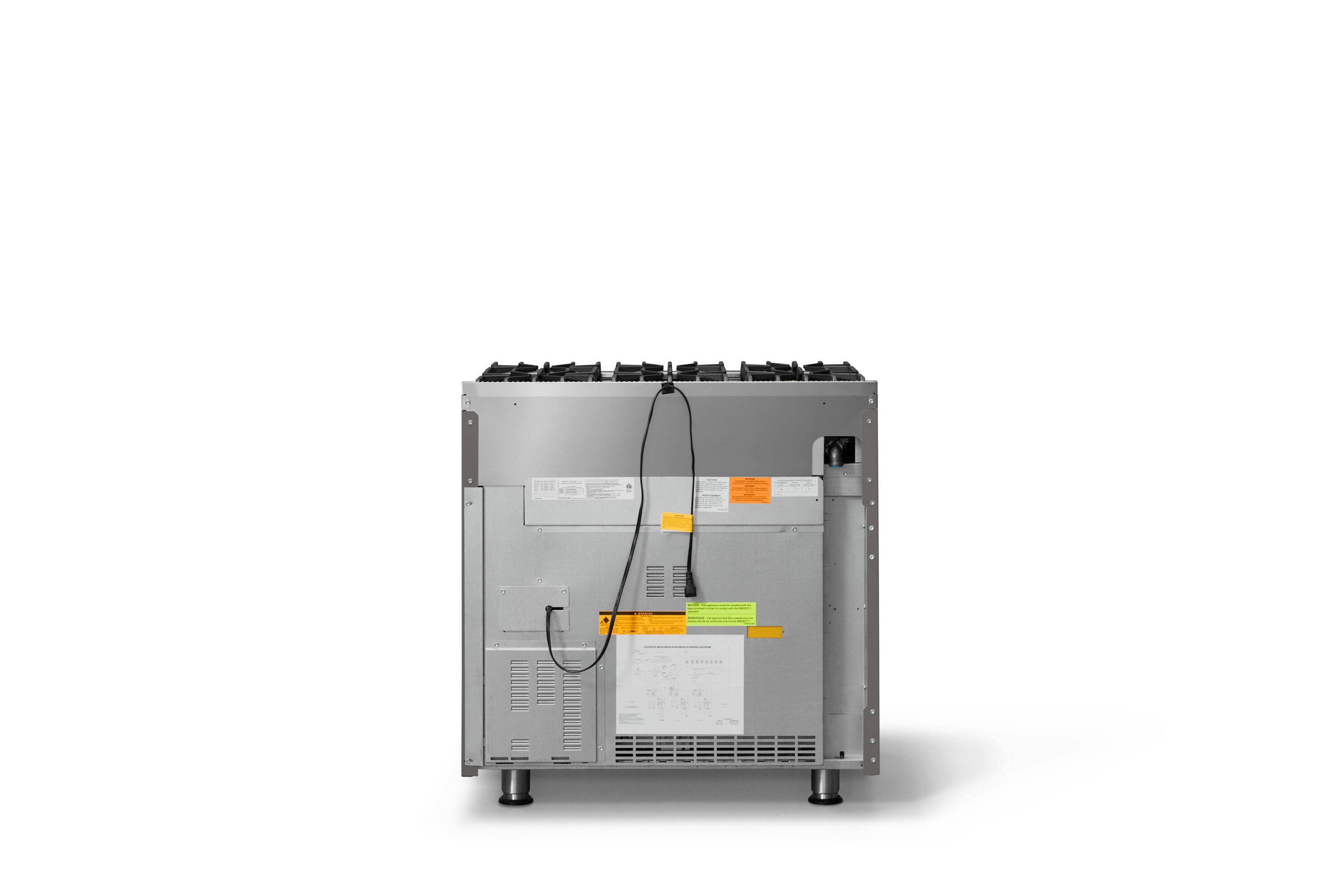 Back. Viking - Pro 5 Series 5.1 Cu. Ft. Freestanding Sealed 6 Burner Liquid Propane Gas Convection Range - Damascus Gray - Damascus Gray.