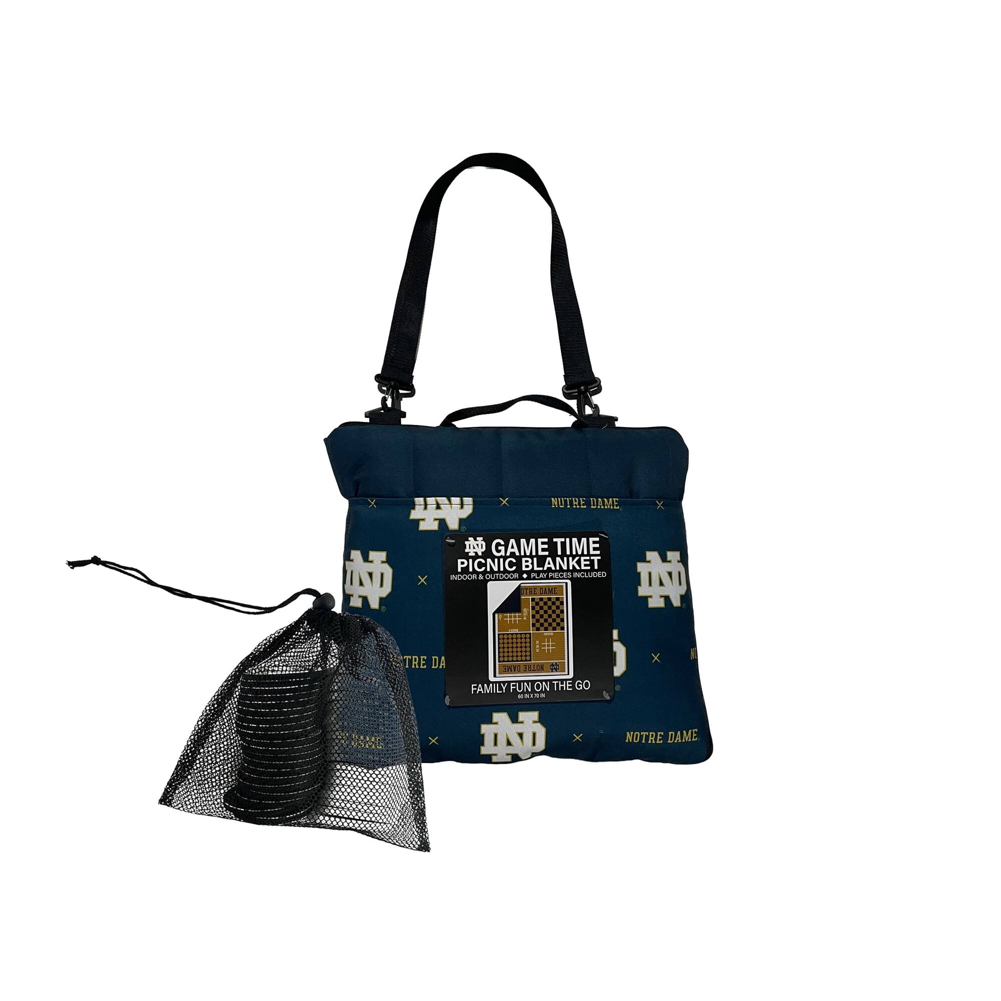x NOTRE DAME x  
x GAME TIME PICNIC BLANKET ILAU - OUTSSAM - P.A PLES NGLISNO  
TEDIN N TRE DA SSME x TAME DIELON T FAMILY FUN ON THE GO aLO N x x I NOTRE DAME