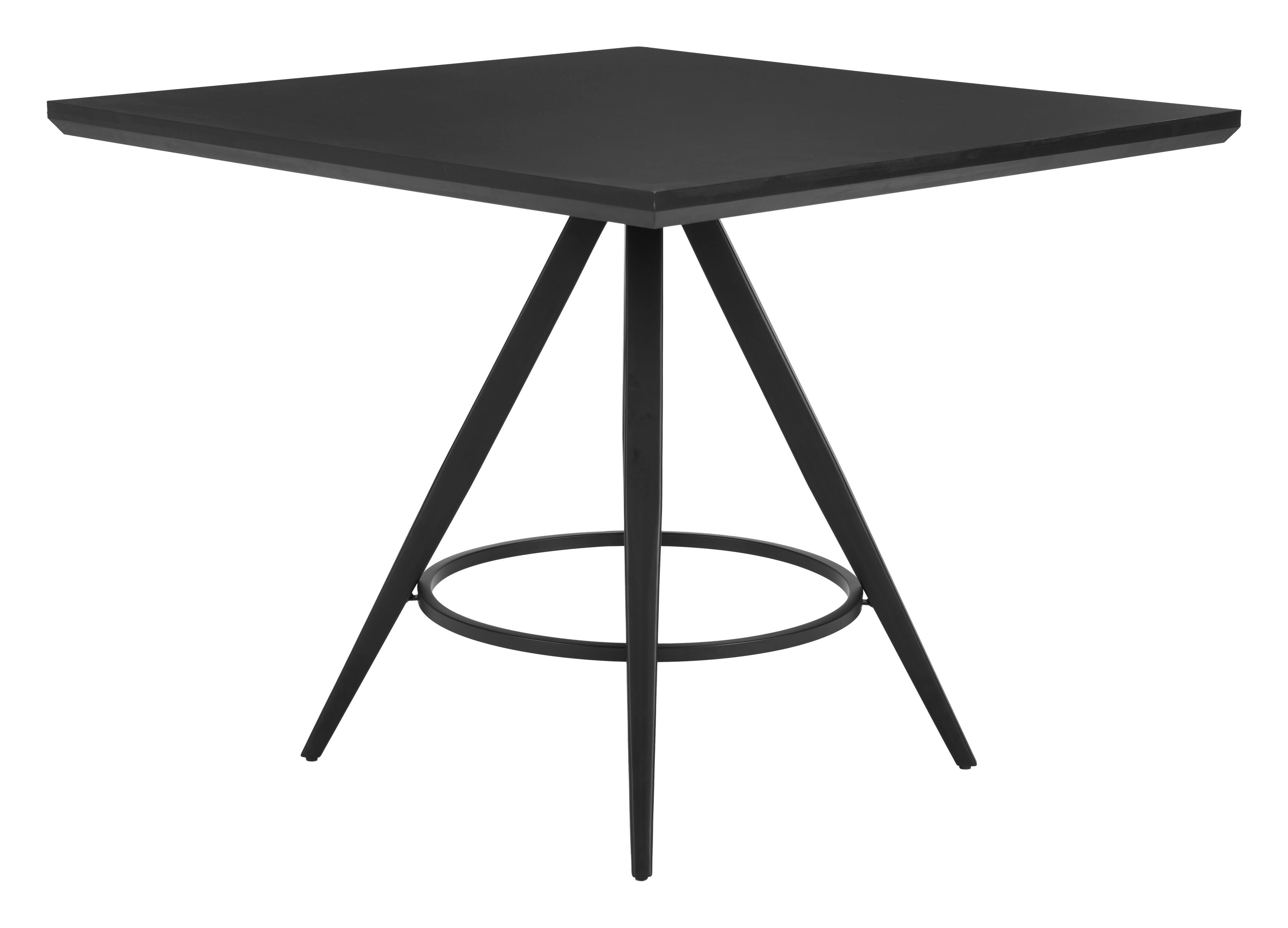 Alt View 1. Hivvago - Tinos Dining Table Black - Black.