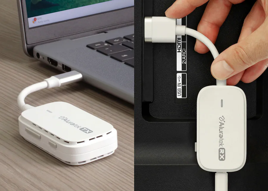 Aluratek Streamcast Mobile Wireless USB C to HDMI Transmitter and ...