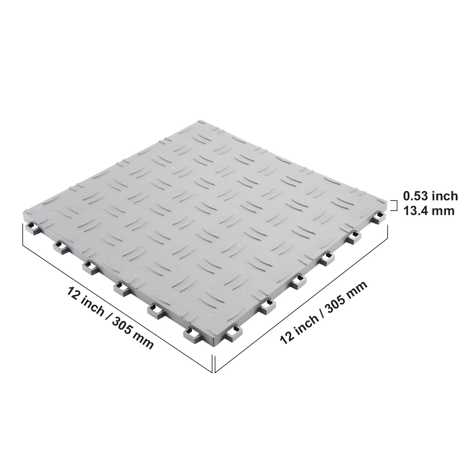 0.53 inch / 13.4 mm  
12 inch / 305 mm