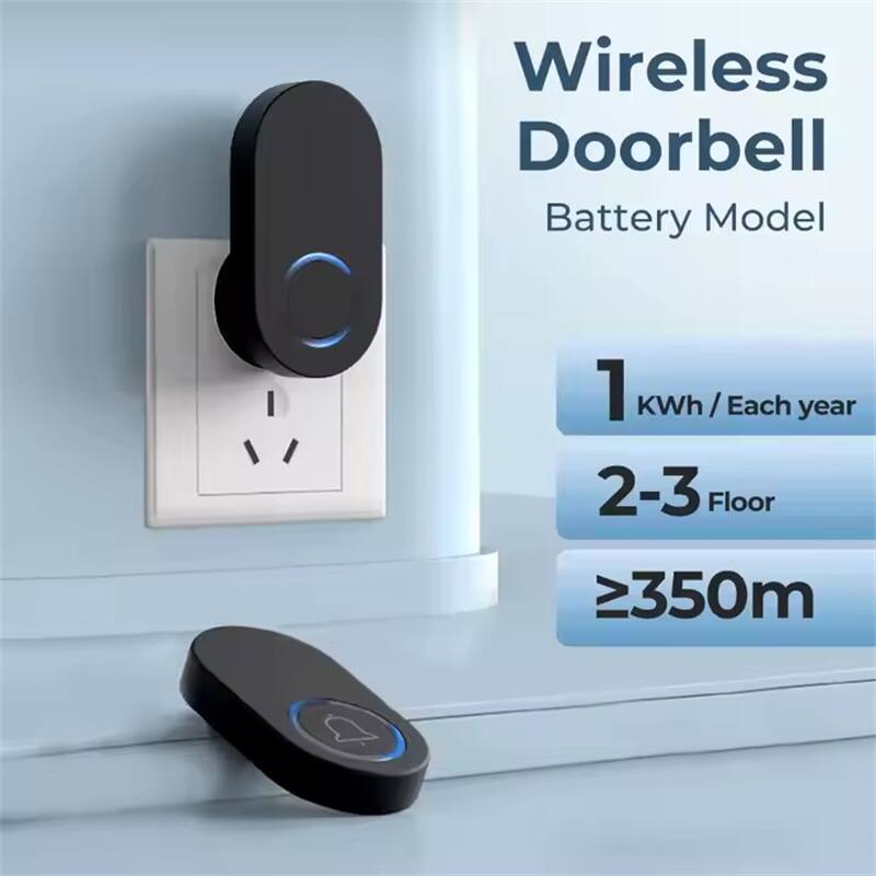 Wireless Doorbell  
Battery Model  

1 kWh / Each year  
2-3 Floor  
≥350m
