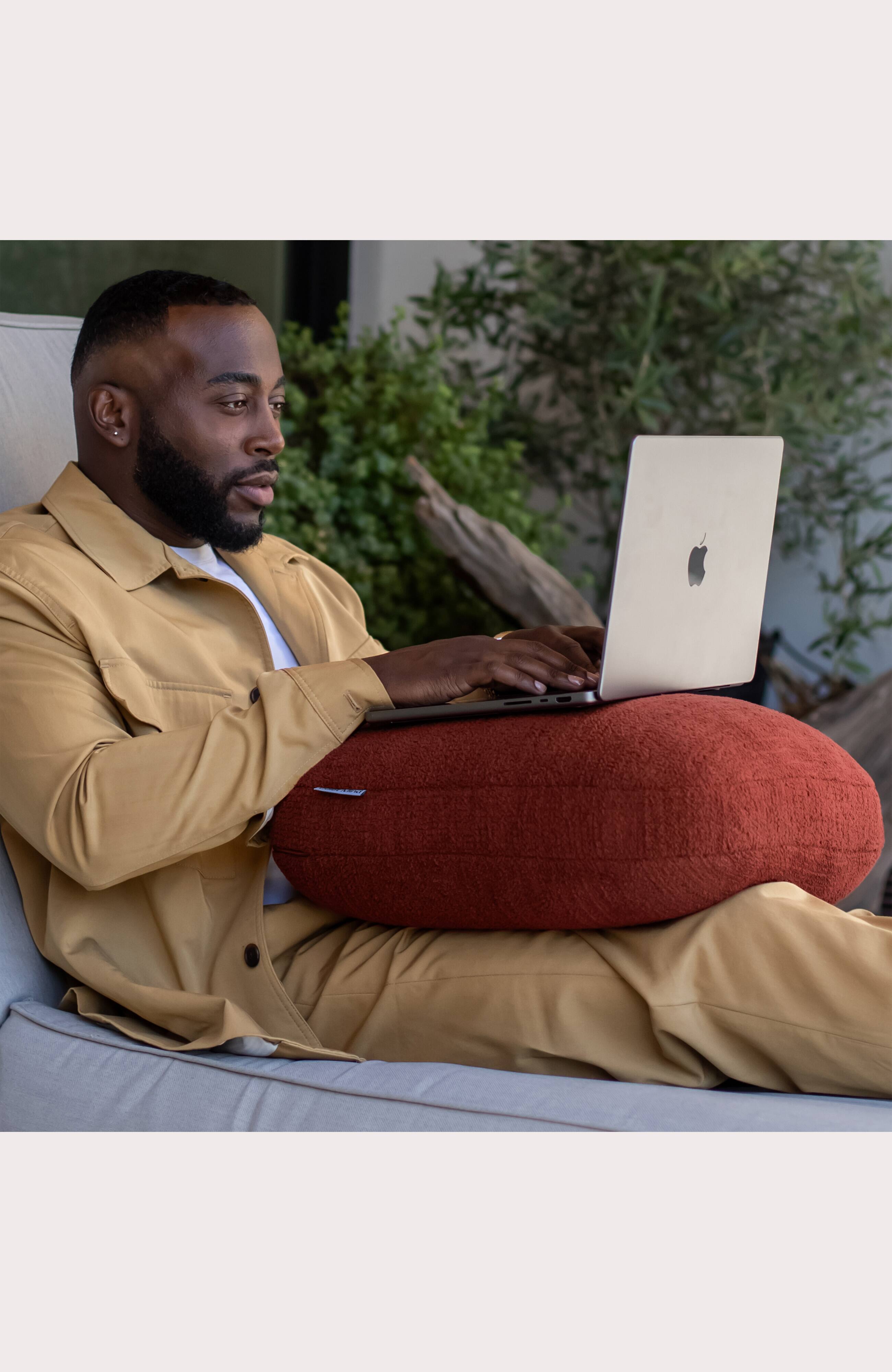 Alt View 2. Quiet Mind - The Original Weighted Pillow - Large - Chili Oil.