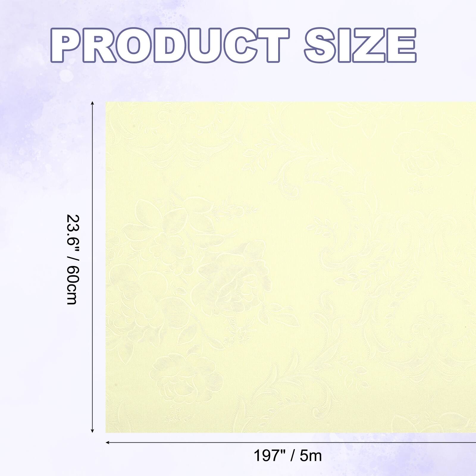 PRODUCT SIZE / 23.6" / 60cm 197" / 5m