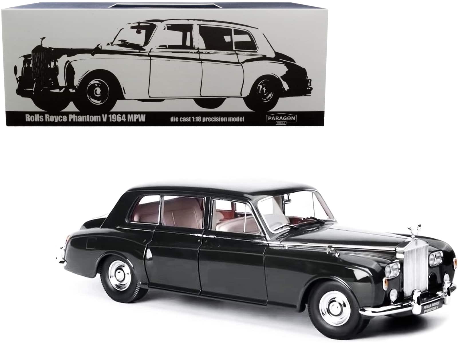 1964 Rolls Royce Phantom V Brewster Green 1/18 Diecast Model Car by Paragon price history on PriceWatchPro