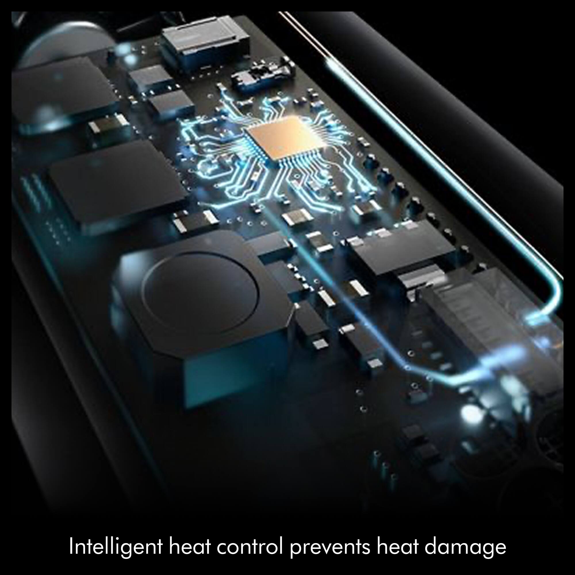 Intelligent heat control prevents heat damage.