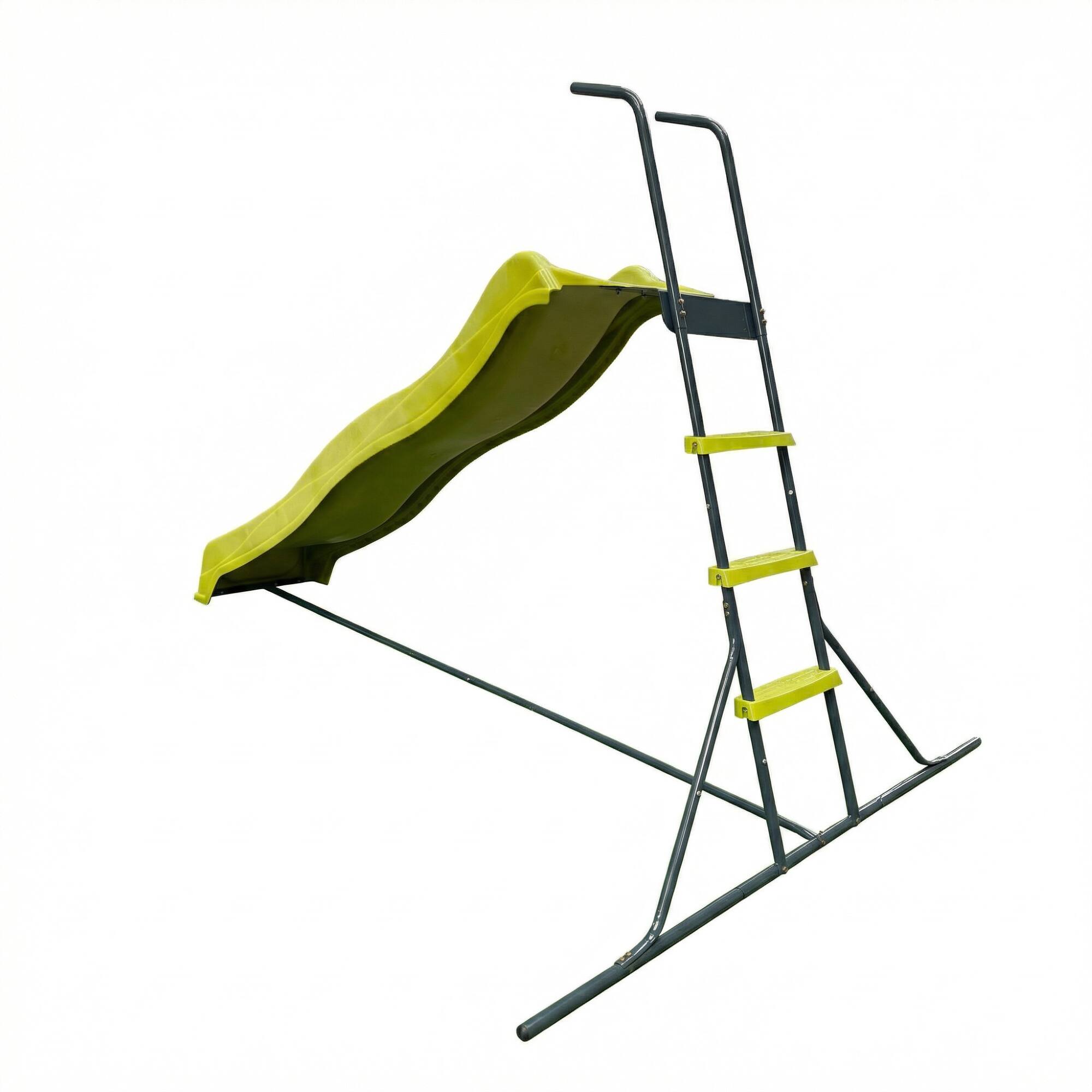 Alt View 2. Loheer - 7.8 ft Freestanding Kids Slide, Durable Plastic Playground Slide for Indoor Outdoor Backyard Play - Green.