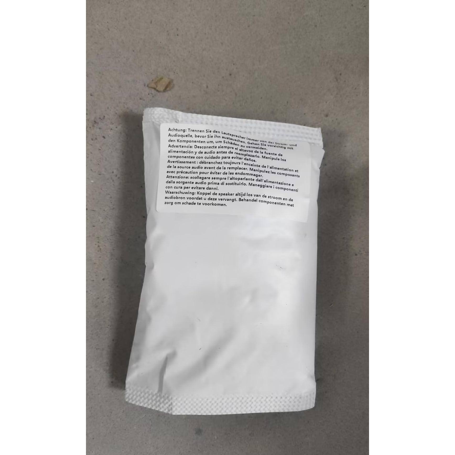Achtung: Trennen Sie den Audio-Komponenten, bevor Sie die Letepresher stöpschen. Lassen Sie Komponenten um Schaden vermeiden.

Advertencia: Desconecte siempre la alimentación y de audio antes de reemplazar los componentes. Manipule con precaución para evitar daños.

Avertissement: Débranchez toujours l'alimentation et de l'enceinte avant de remplacer les composants. Manipulez avec précaution pour éviter les dommages.

Attenzione: Scollegare sempre la fonte di alimentazione e la sorgente audio prima di sostituire i componenti. Maneggiare con cura per evitare danni.

Waarschuwing: Koppel de speaker altijd van de audio-bron voordat u deze componenten vervangt. Behandel de componenten met zorg om schade te voorkomen.