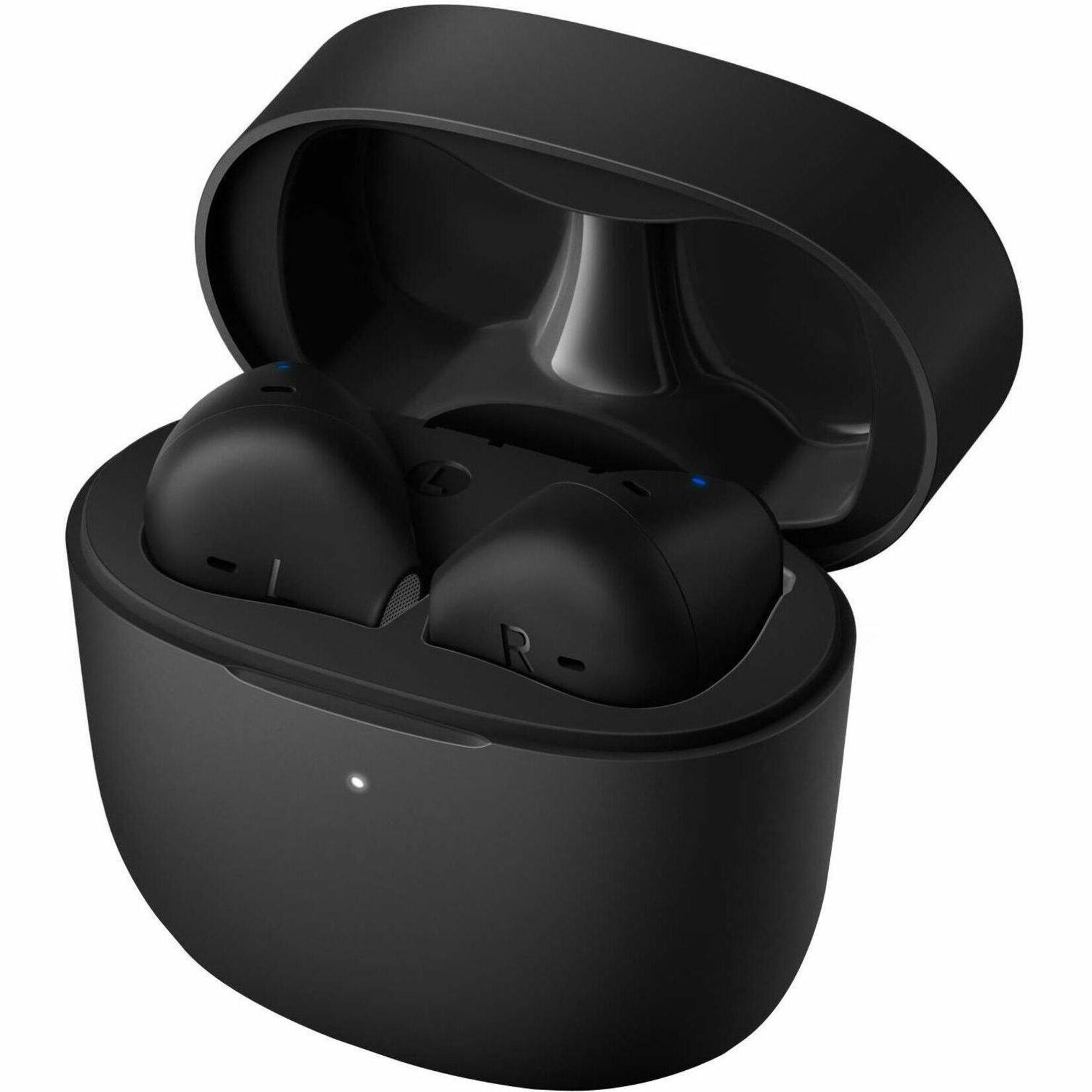 Front. Philips - TAT2236BK True Wireless Earbuds - Black.