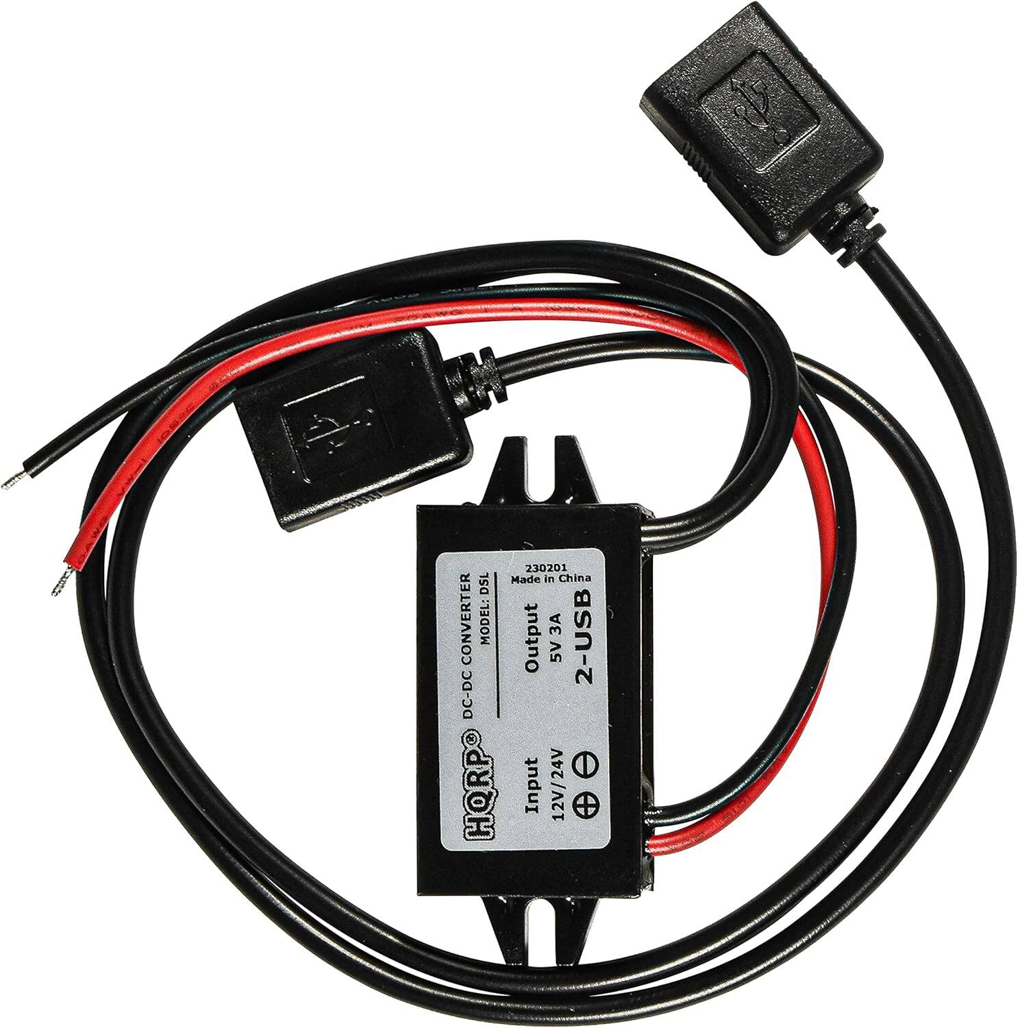 230201 Made in China  
DSL CONVERTER  
MODEL: 051  
Output: 5V 2-USB DC-DC  
Input: 12V/24V