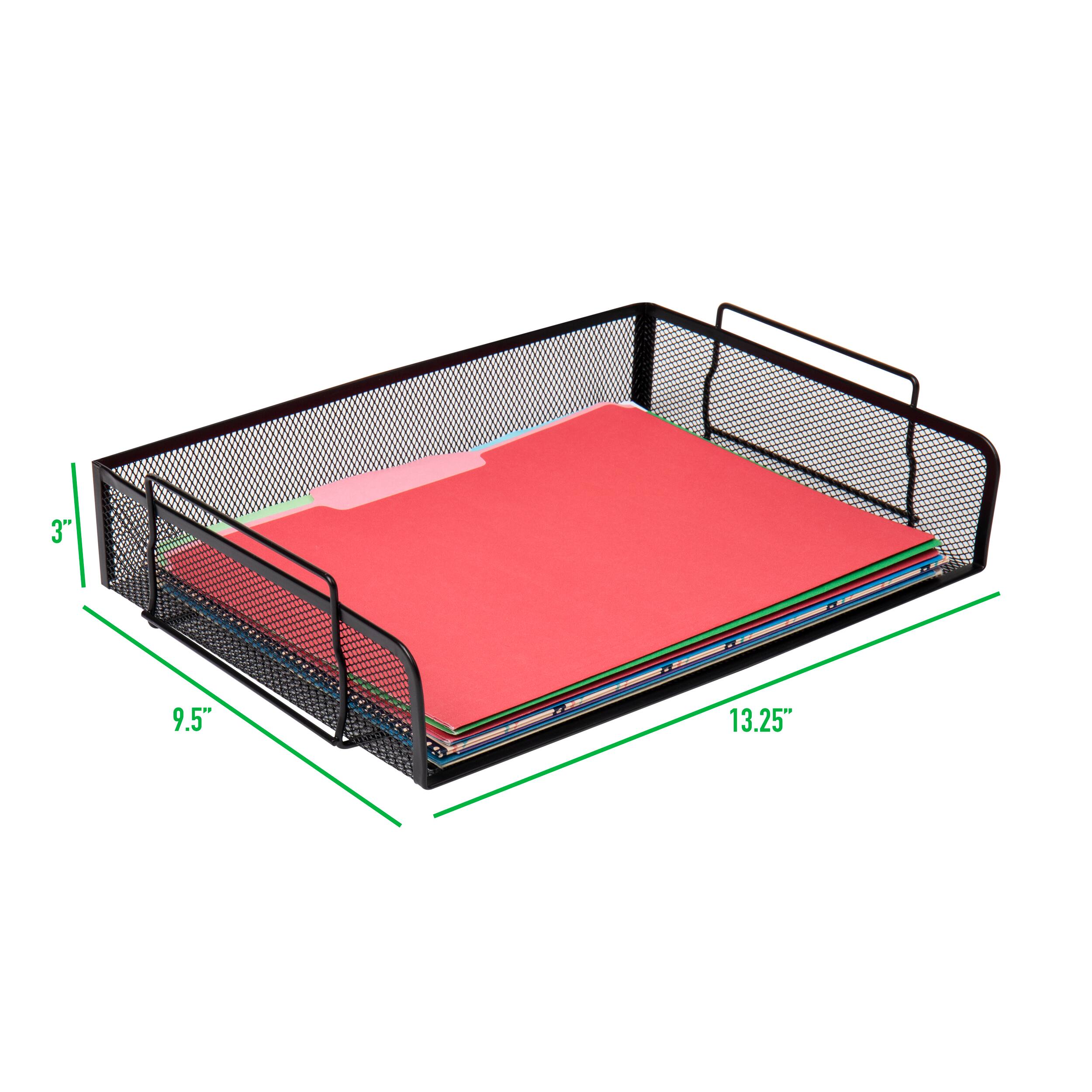 Alt View 12. Mind Reader - 4 Piece Set Stackable Metal - Black.