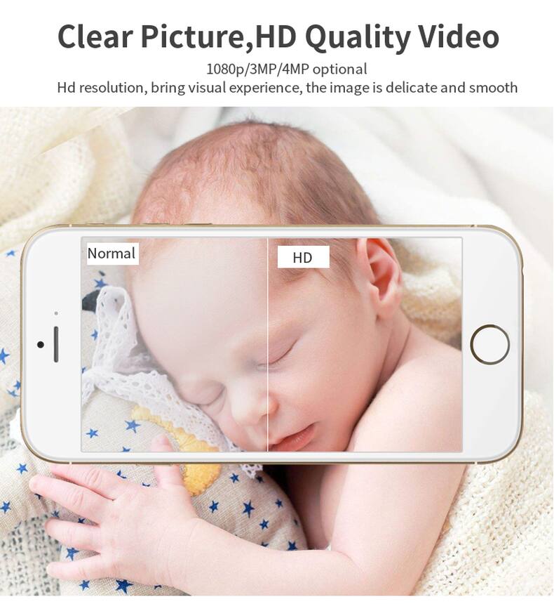Clear Picture, HD Quality Video  
1080p/3MP/4MP optional  
Hd resolution, bring visual experience, the image is delicate and smooth  

Normal  
HD