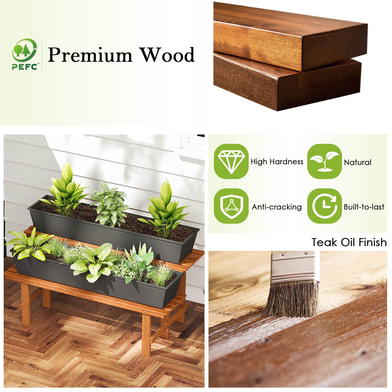 Premium Wood  
PEFC

High Hardness  
Natural  
Anti-cracking  
Built-to-last  

Teak Oil Finish