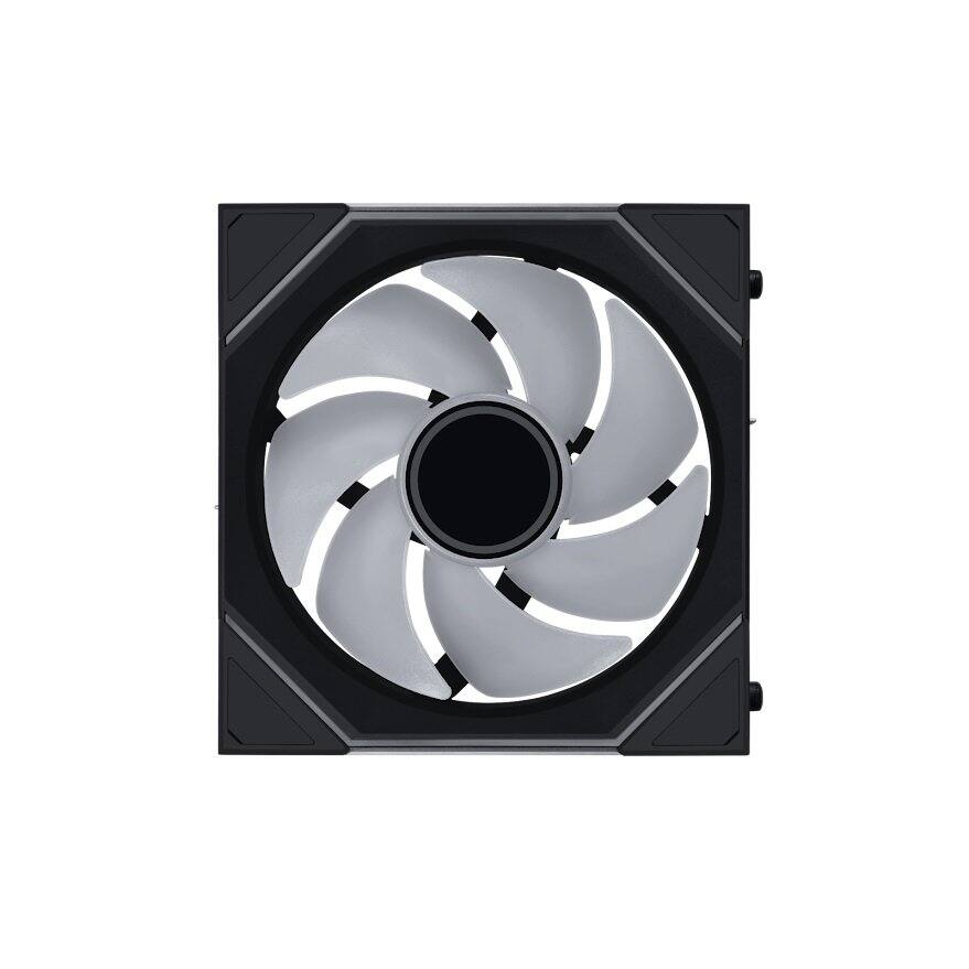 Alt View 1. Lian Li - UNI Fan SL Infinity Wireless 120 Triple Pack 2.4 GHz Wireless Signal ARGB Fan (12SLIN1W3B) - Black.